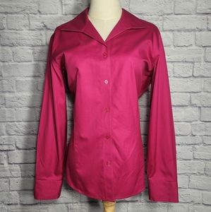 Chico's Pink No Iron Classic Button Down